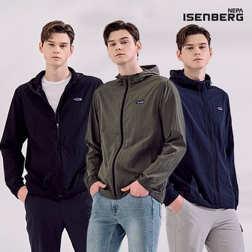 스타일과 기능성을 겸비한 이젠벅 네파이젠벅 남성 바람막이