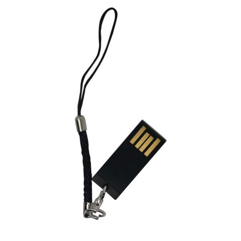 노트북 PC용 USB 드라이브 트렌디한 펜던트 디자인 엄지 스틱 메모리, 30x12x2mm, 블랙, 4GB