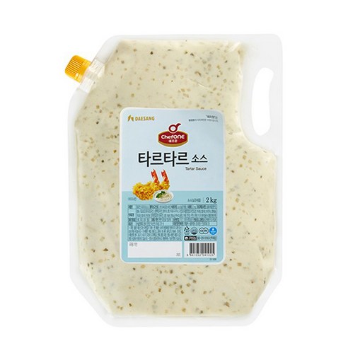 쉐프원 타르타르소스 2kg/청정원 소스/드레싱, 1개, 2kg