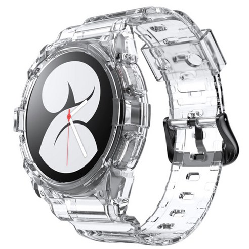 우먼스9999 갤럭시워치4 투명 일체형 클리어 스트랩 워치4, 44mm