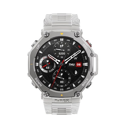어메이즈핏 스마트워치 T-REX 3 GPS + 블루투스, 스마트워치 연결성, 3.81cm × 헤이즈 그레이, 화면크기 × 색상 섬네일