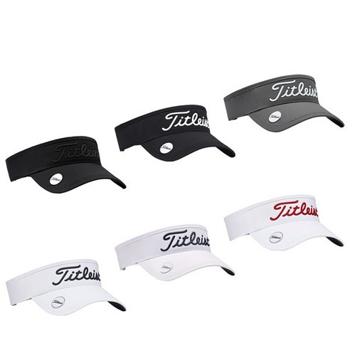 타이틀리스트 정품 퍼포먼스 마커 바이저 TH23VPBMK, 16 화이트 레드