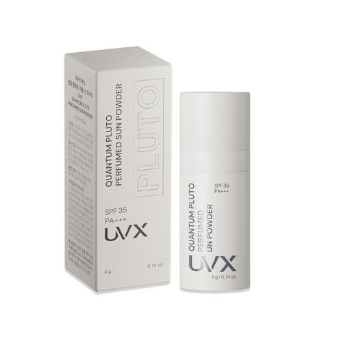 UVX 유브이엑스 퀀텀 플루토 퍼퓸 자외선차단 선 파우더 4g, 2개