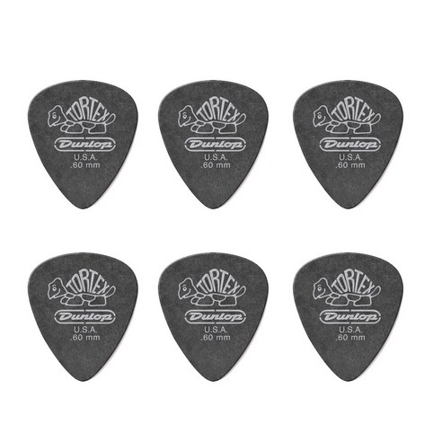 지엠뮤직_세트(6) 던롭피크 488R.60 Tortex PB STD 0.60mm 톨텍스PB 스탠다드 Dunlop PICK (No.60세트), 단품, 단품