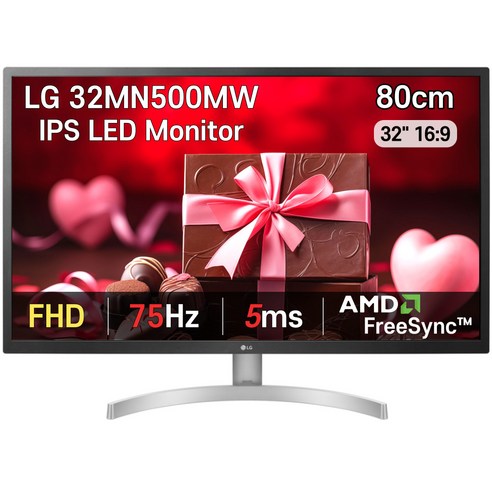 LG전자 IPS 80cm LED 컴퓨터 모니터 32MN500MW 사무용 가정용 [당일발송], 02-32MN500MW(택배배송)