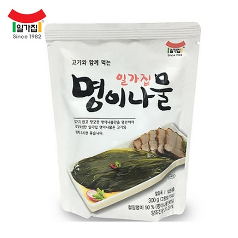 일가집 명이나물 300g 밑반찬 명이 고기반찬, 8개