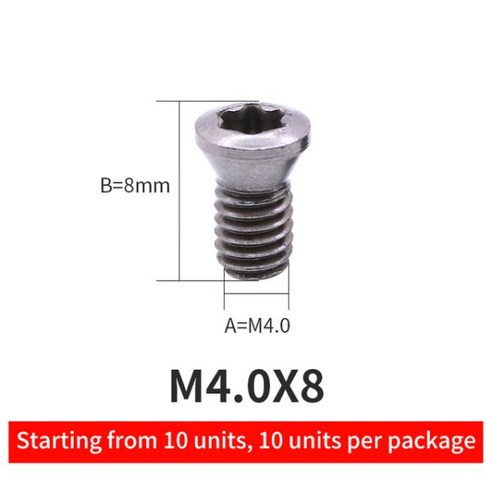 MZG Torx 나사 터닝 공구 홀더 밀링 커터 표준 CNC 모따기 50PCs, 11 M3.5x9-T15