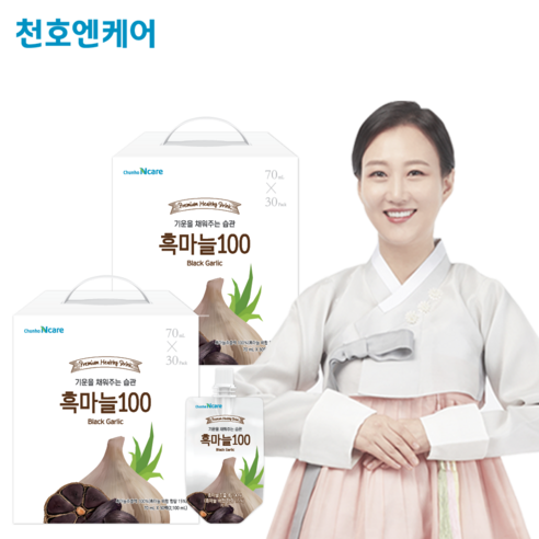 천호엔케어 흑마늘 추출액 100% 흑마늘100, 2.1L, 2개