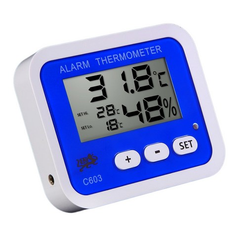 사용자 지정 알림 디지털 LED 파충류 사육장 온도 습도 측정기 온도계 습도계, 3, 설명, 설명