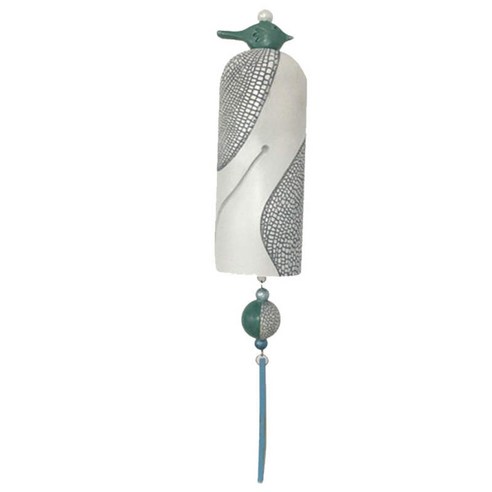 아름다운 새 소박한 Windchime 걸이 정원 마당 장식에 매달려 함께 야외 수지 바람 차임 펜던트 장식, 녹색