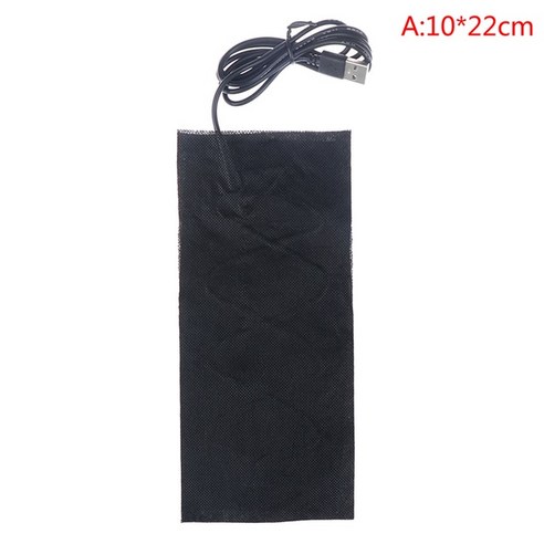 USB 탄소 섬유 가열 패드 세탁 가능 전기 천 히터 시트 케이블 1.2A 10x15cm 5V, 2.as picture, 02 as picture
