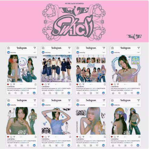 아이브 IVE SWITCH 앨범 굿즈 – 투명 포토카드 장원영, 김지원, 안유진 PVC 컬렉션 카드 8종 
DVD/블루레이