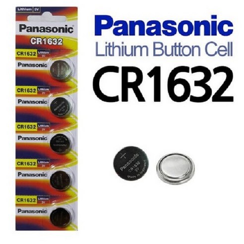 파나소닉 리튬 코인 건전지 CR1632, 1개, 5개입