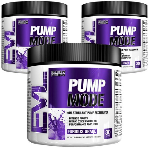 EVLUTIONNUTRITION 펌프모드, 3개, 150g