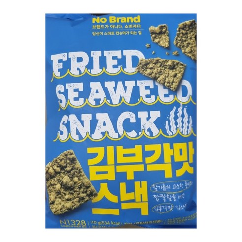 노브랜드 김부각 맛스낵 110g x 4개 김스낵