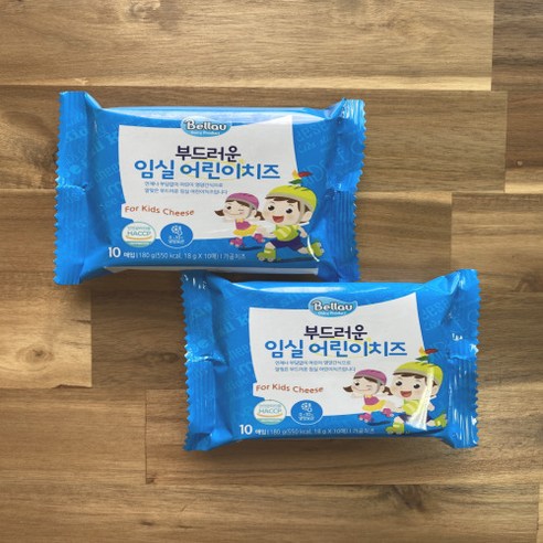 어린이의 건강한 간식을 위한 부드러운 임실 어린이치즈