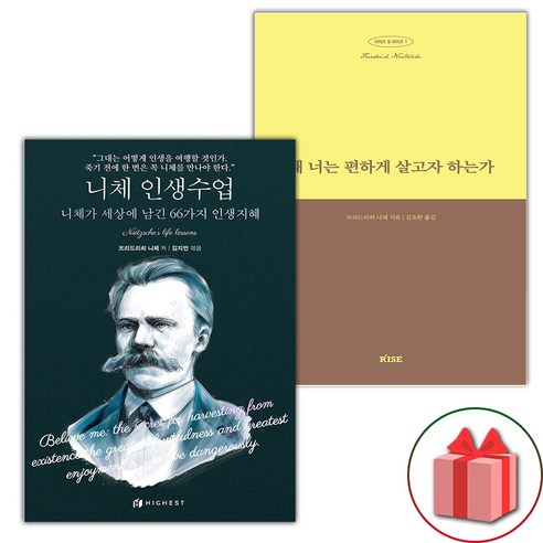 (선물) 니체 인생수업 + 왜 너는 편하게 살고자 하는가 세트