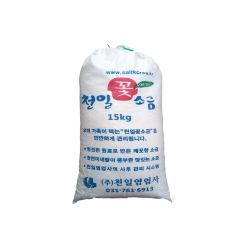신선하고 깨끗한 꽃소금 15kg, 건강한 삶을 위한 선택
