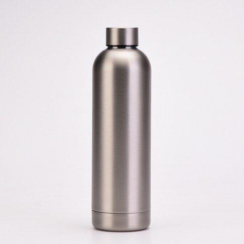 ZZJJC 2단 304 스테인리스 텀블러 물병 750ML 대용량 아웃도어 스포츠 스크럽 물컵, 전기도금 I타입