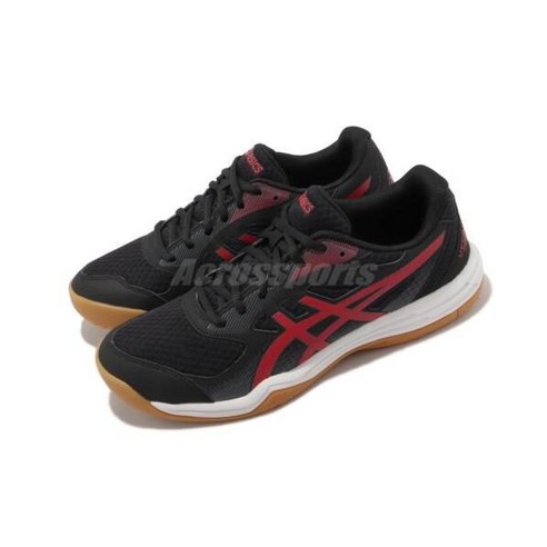 아식스 Asics 업코트 5 블랙 클래식 레드껌 남자 배구 배드민턴화 1071A086002