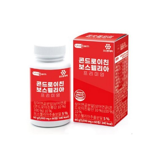 [코오롱제약] 콘드로이친 보스웰리아 빨강 1 000mg x 90정 (3개월분), [코오롱제약] 콘드로이친 보스, 없음