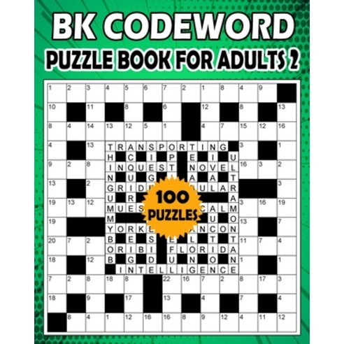 BK Codeword puzzle book for adults 2: Large print codebreaker puzzle book for adults & seniors - 100... Paperback, Independently Published, English, 9798705592104