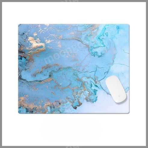 뭉시크 대리석 마블 소프트 마우스 패드, 260x210mm, 3mm, KK-542, 1개