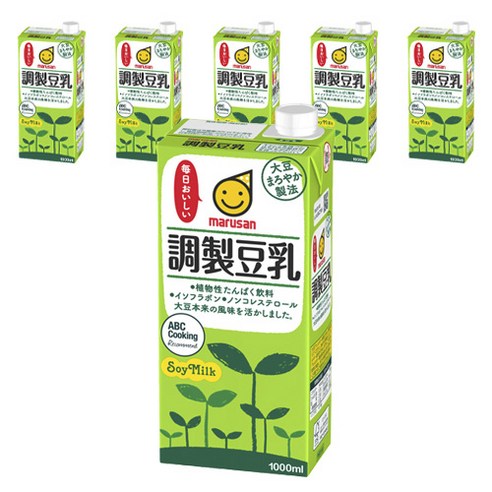 마루산 조제 두유, 6개, 1L