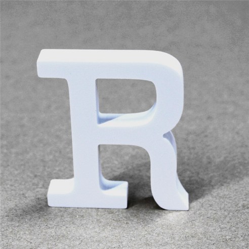 DIY 20cm 서 나무 나무 편지 흰색 알파벳 결혼식 생일 파티 홈 장식 맞춤 이름 디자인, Hight20cmThick12mm, R
