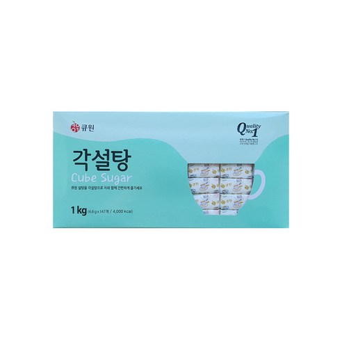 설탕15kg 삼양 삼양사)큐원 각설탕(147T) 6.8g*147T, 1kg, 1개