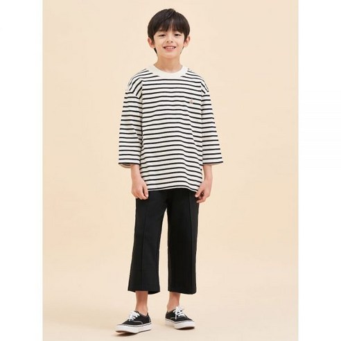 빈폴 BEANPOLE KIDS 7부 스트라이프 상하세트 - 블랙 BI4241U045 406637