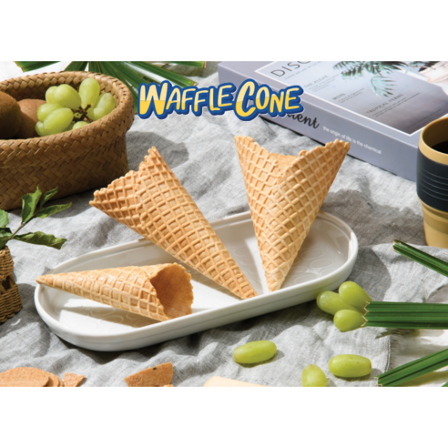 아이스크림 콘과자 대용량 와플콘 120개 1박스 다중포장 바닐라향