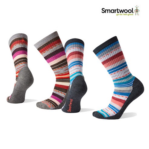 스마트울 W Hike Light Margarita Crew 여성용 메리노울 양말 SWB1WWS003, s, 블랙, 1개