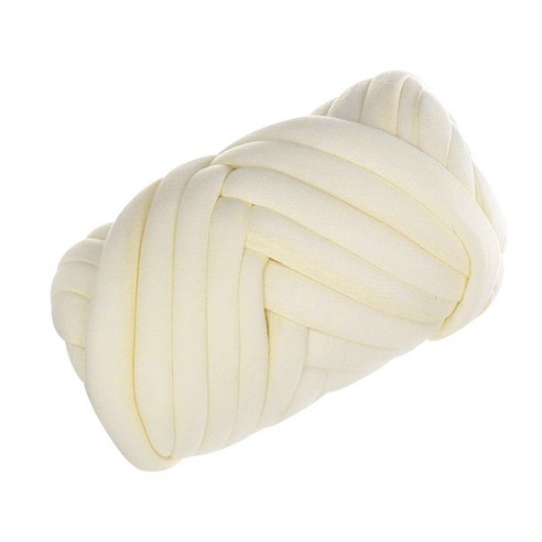 자이언트얀 1kg 빅얀 뜨개실 벨벳 점보얀 망고실, 크림화이트, 1개