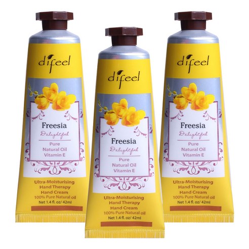 썬플라워 디필 딜라이트풀 프리지어 오일 핸드 크림, 42ml, 3개