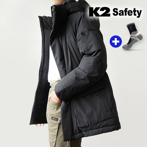 K2 패딩 자켓 101 겨울 경량 다운 점퍼 + V존특허 양말