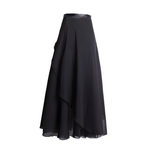 롱 쉬폰 성인용 랩 스커트 발레복