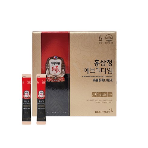 [정관장] 홍삼정 에브리타임 10ml*30포 x 1박스 + 쇼핑백 포함, 1개