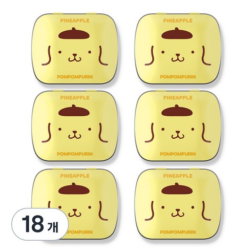 아텍스 산리오 캐릭터즈 폼폼푸린 캔디 파인애플향, 15g, 18개
