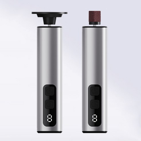 SmartGo 2in1 무선 충전식 전동 발각질제거기 다용도 발 뒤꿈치 발바닥 굳은살제거 C-type, 그레이