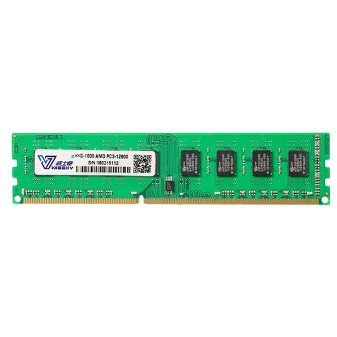 Monland Vaseky RAM DDR3 16G 1600MHz 1.5V 240PIN 데스크탑 컴퓨터에 적합한 AMD 전용 컴퓨터 게임 메모리, 녹색