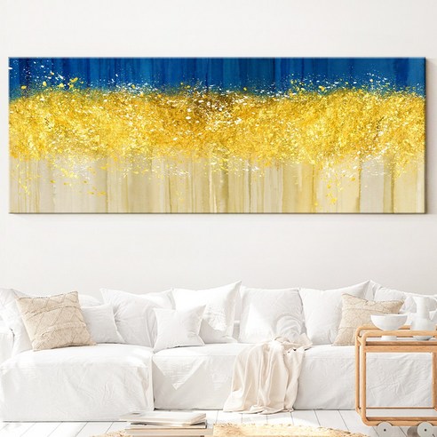 [당일출고] 인메이블 돈들어오는 황금 돈나무 와이드 그림 대형 캔버스 액자 거실 풍수 인테리어, 00.[I]긴급SHG-금빛행운의가루, 초대형(186x70cm)