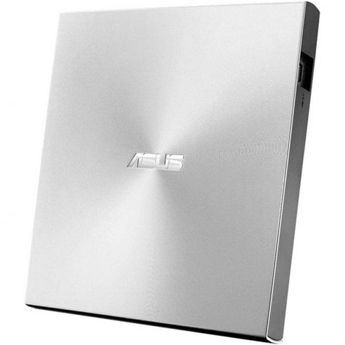 ASUS ZenDrive Silver 13mm 외장 8X DVD버너 드라이브 RWMDisc 지원 포함 Mac Windows 및 Nero BackItUp안드로이드 장치용 USB 2., 단일, 단일