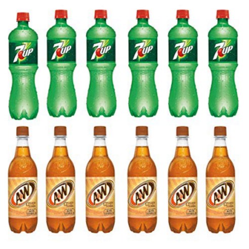 LUV BOX-Variety Soft Drinks Pack 20 oz Pack of 12 7UP A&W CREAM SODA ...