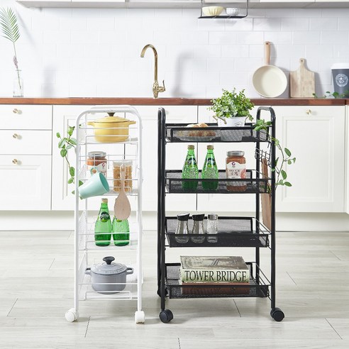 다목적 이동식 트롤리선반: 주방, 욕실, 사무실에 이상적인 수납 솔루션