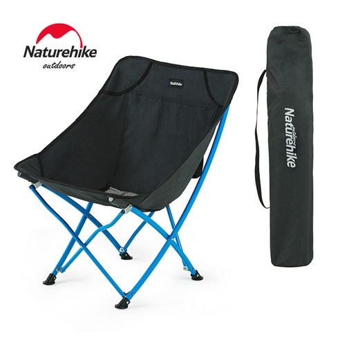 NH 원터치릴렉스체어 Naturehike 네이처하이크 접이식 원터치 캠핑 의자 릴렉스 체어 야외용 접의식 의자, 블랙