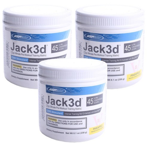 Usp Labs 제이크드 파인애플 (230 g), 230g, 3개, PINEAPPLE