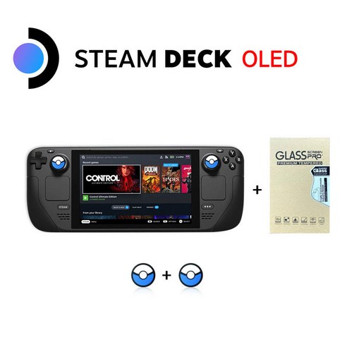 밸브 스팀덱 올레드 Steam Deck OLED 휴대용 게임기 - 보호필름 + 엄지캡 포함, 512GB OLED