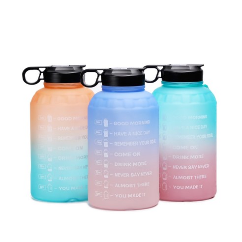 TRY 2.2L BPA 휴대용 물통 물병 트, 주황색