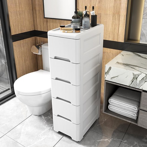 공간을 효율적으로 활용하는 슬림 수납장